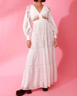 PatBO Long Cut Out Dress (FINAL SALE)- Dresses & Jumpsuits