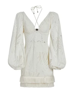 PatBO Long Sleeve Lace Mini Dress (FINAL SALE)- Dresses & Jumpsuits