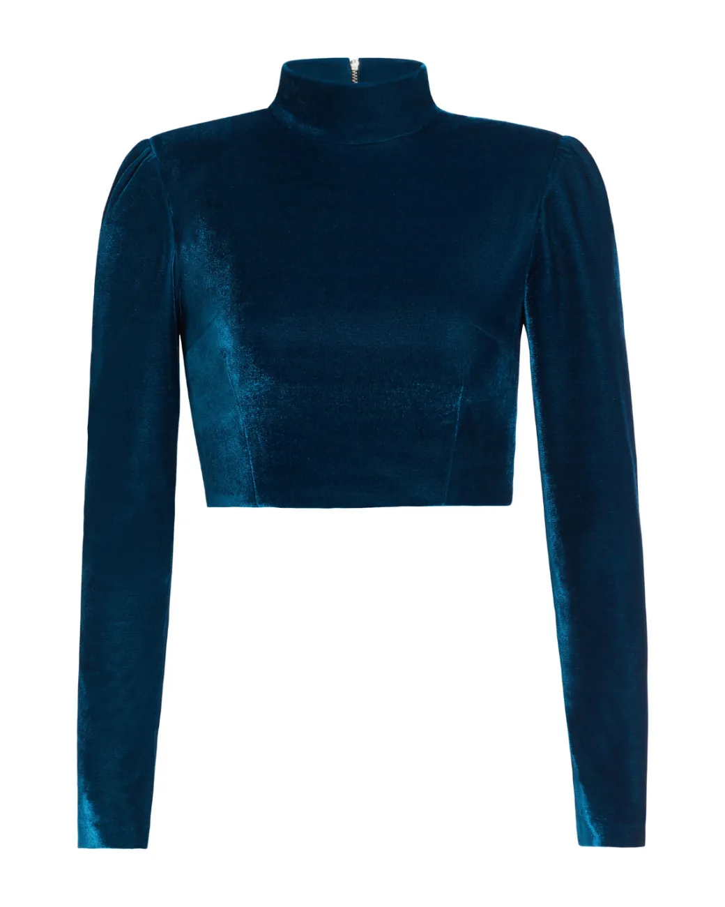 PatBO Luxe Velvet Cropped Top (FINAL SALE)- Tops & Bodysuits