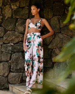 PatBO Magnolia Wide Leg Pant (FINAL SALE)- Matching Sets|Bottoms