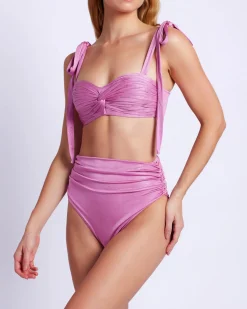 PatBO Metallic Jersey Bikini Bottom (FINAL SALE)- Bikinis