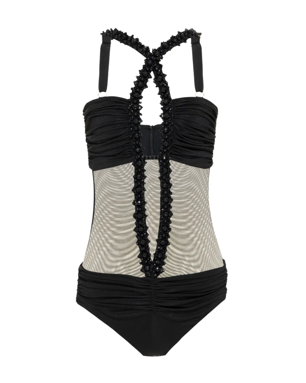 PatBO Moonlight Cross-Front Bodysuit- Tops & Bodysuits
