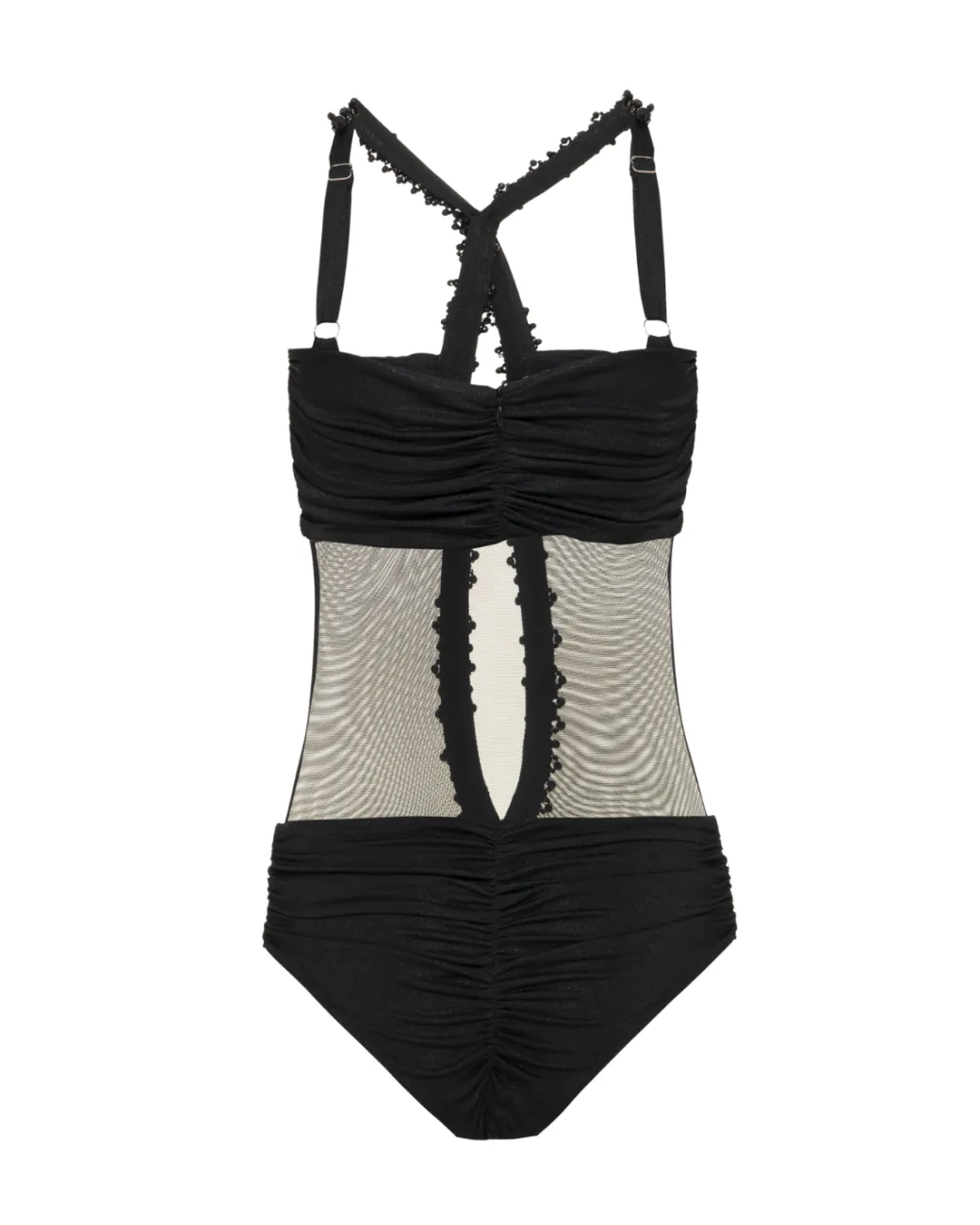 PatBO Moonlight Cross-Front Bodysuit- Tops & Bodysuits