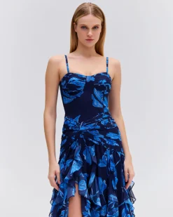 PatBO NIGHTFLOWER BUSTIER MAXI DRESS (FINAL SALE)- Dresses & Jumpsuits