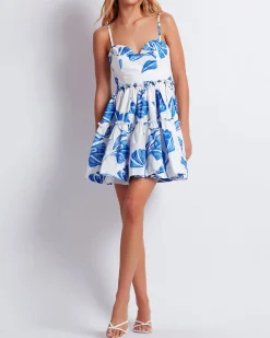 PatBO Nightflower Cotton Mini Dress (FINAL SALE)- Dresses & Jumpsuits