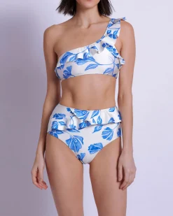 PatBO Nightflower One Shoulder Bikini Top (FINAL SALE)- Bikinis