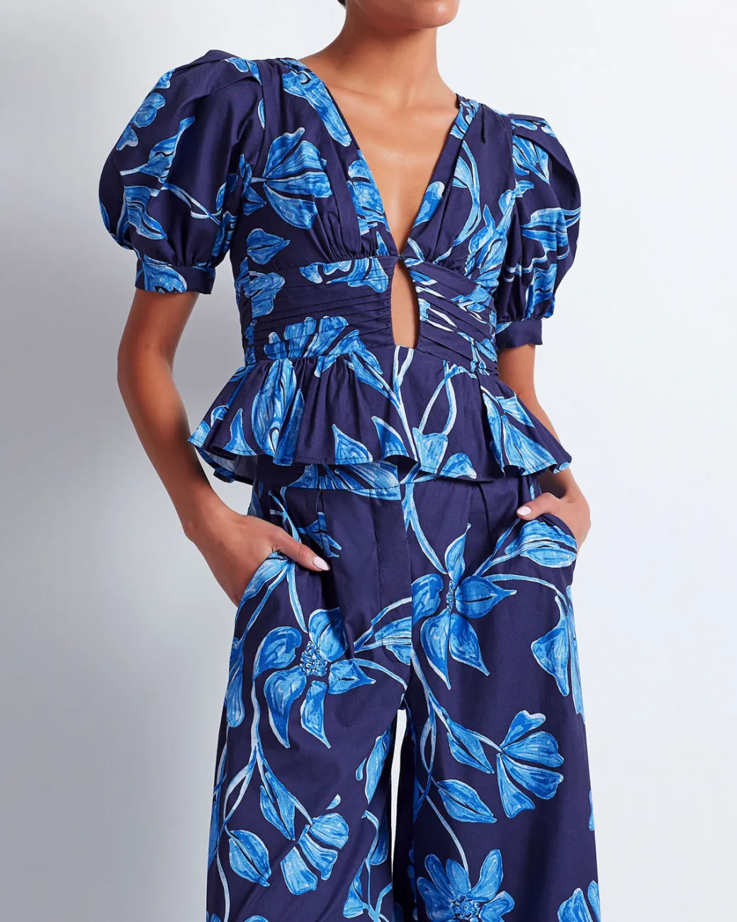 PatBO Nightflower Wide Leg Pant (FINAL SALE)- Matching Sets|Bottoms