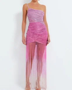 PatBO Ombre Beaded Gown (EXCLUSIVE)- Dresses & Jumpsuits