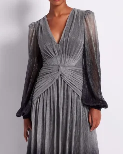 PatBO OMBRE LUREX PLUNGE GOWN (FINAL SALE)- Dresses & Jumpsuits