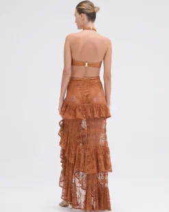 PatBO PINE LACE BEACH SKIRT- Cover-ups
