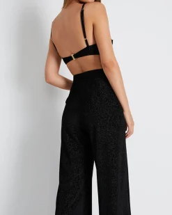 PatBO Pleated Satin Bralette Top (FINAL SALE)- Tops & Bodysuits