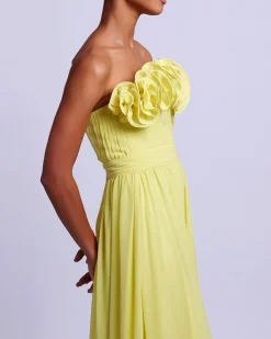 PatBO Pleated Strapless Maxi Dress (FINAL SALE)- Dresses & Jumpsuits