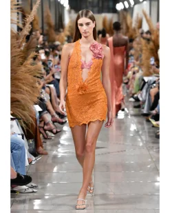 PatBO PLUNGE LACE MINI DRESS (EXCLUSIVE)- Dresses & Jumpsuits