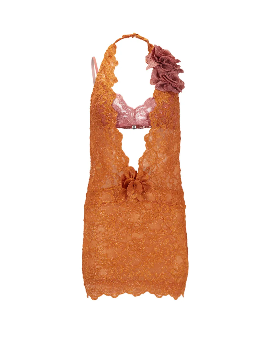 PatBO PLUNGE LACE MINI DRESS (EXCLUSIVE)- Dresses & Jumpsuits