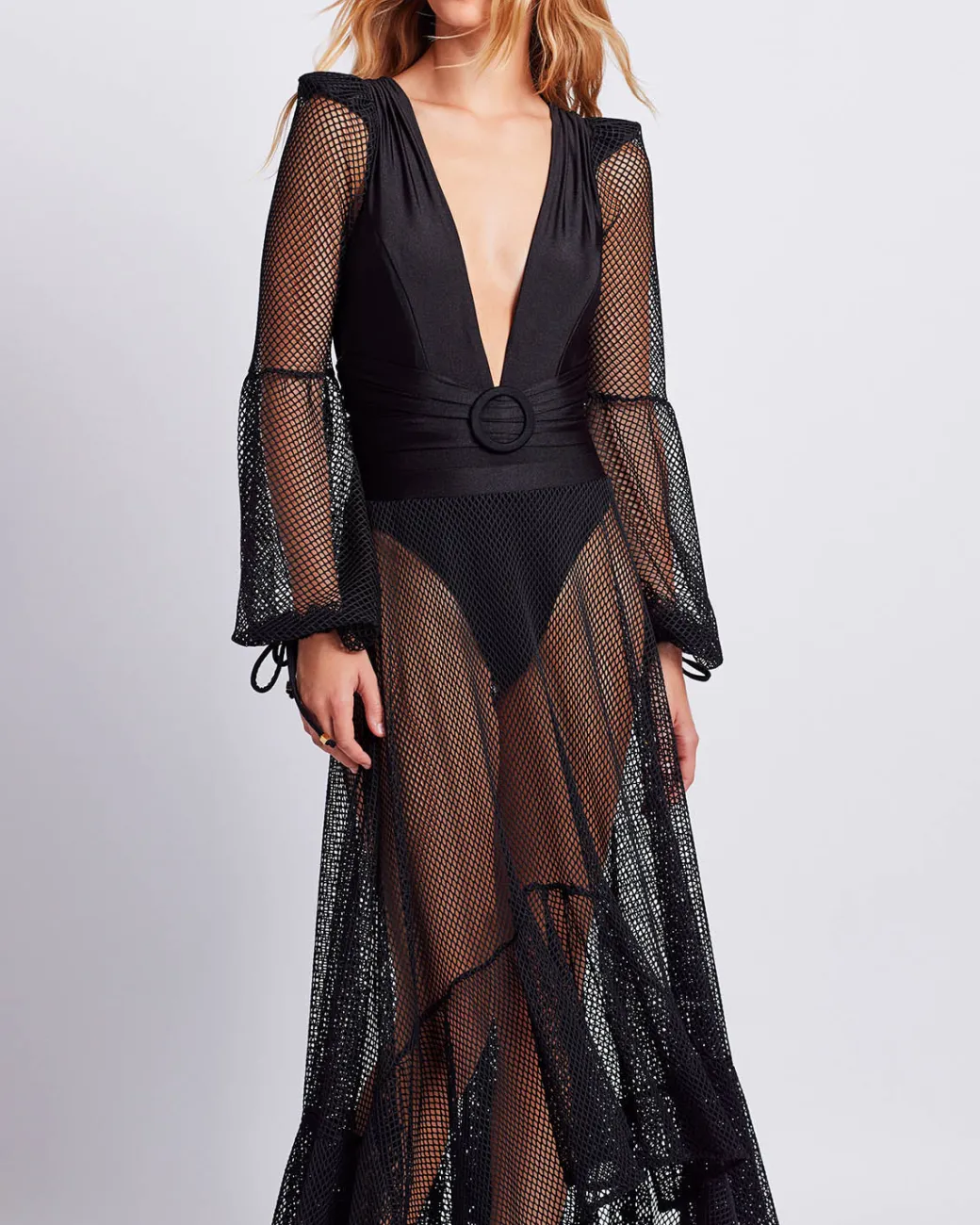 PatBO Plunge Netted One Piece- One Pieces