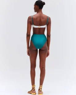 PatBO PORTOFINO HAND-BEADED BIKINI TOP- Bikinis