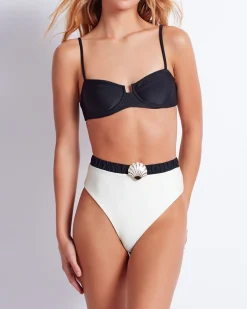 PatBO SEASHELL HIGH CUT BIKINI BOTTOM (FINAL SALE)- Bikinis