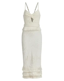 PatBO Sleeveless Lace Midi Dress (FINAL SALE)- Dresses & Jumpsuits