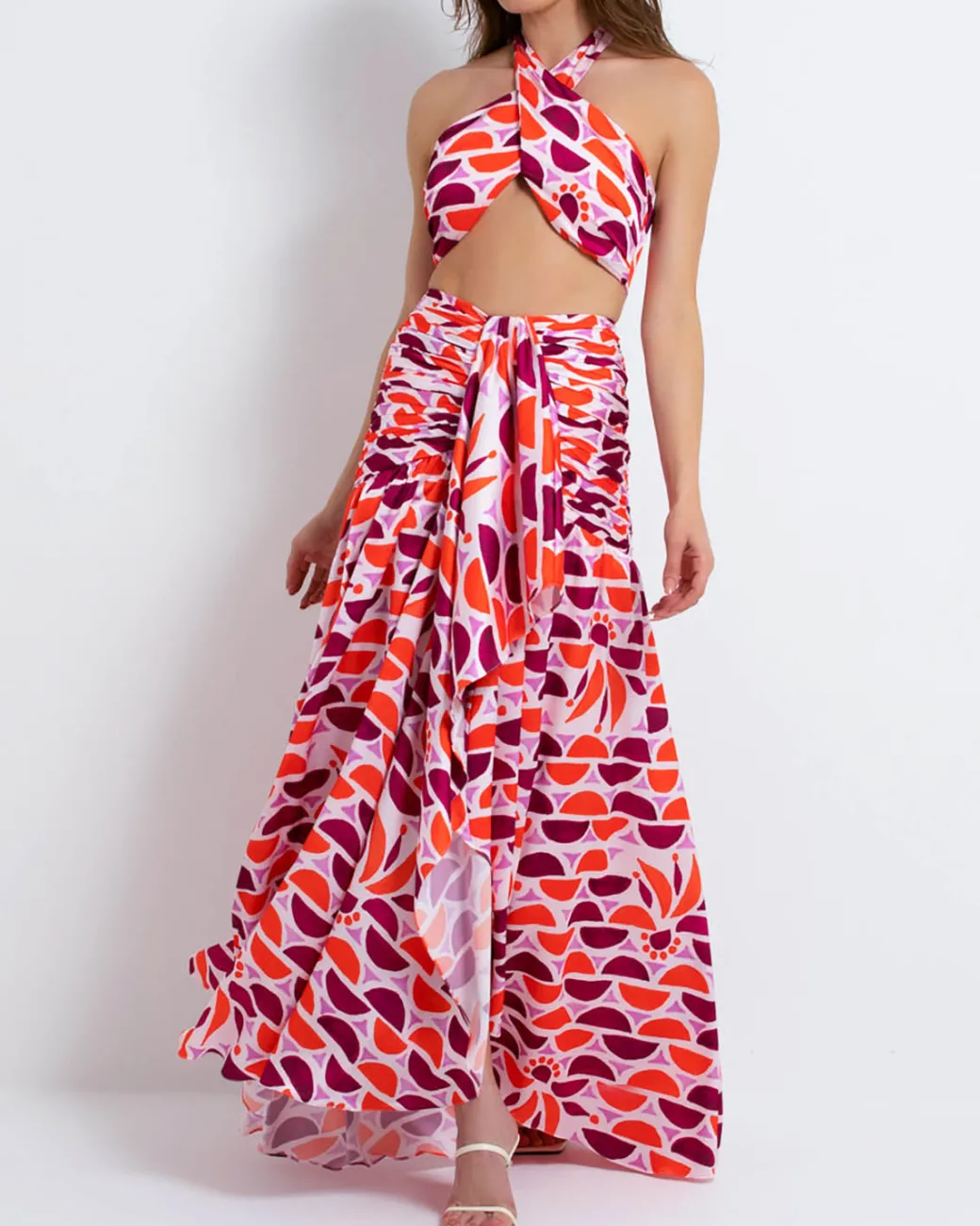 PatBO Solis Draped Maxi Skirt (EXCLUSIVE/FINAL SALE)- Bottoms