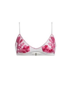 PatBO Viera Embroidered Bikini Top (FINAL SALE)- Bikinis