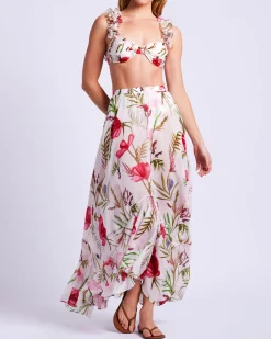 PatBO Viera Flutter Sleeve Bikini Top (FINAL SALE)- Bikinis