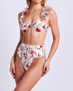 PatBO Viera High Leg Bikini Bottom (FINAL SALE)- Bikinis