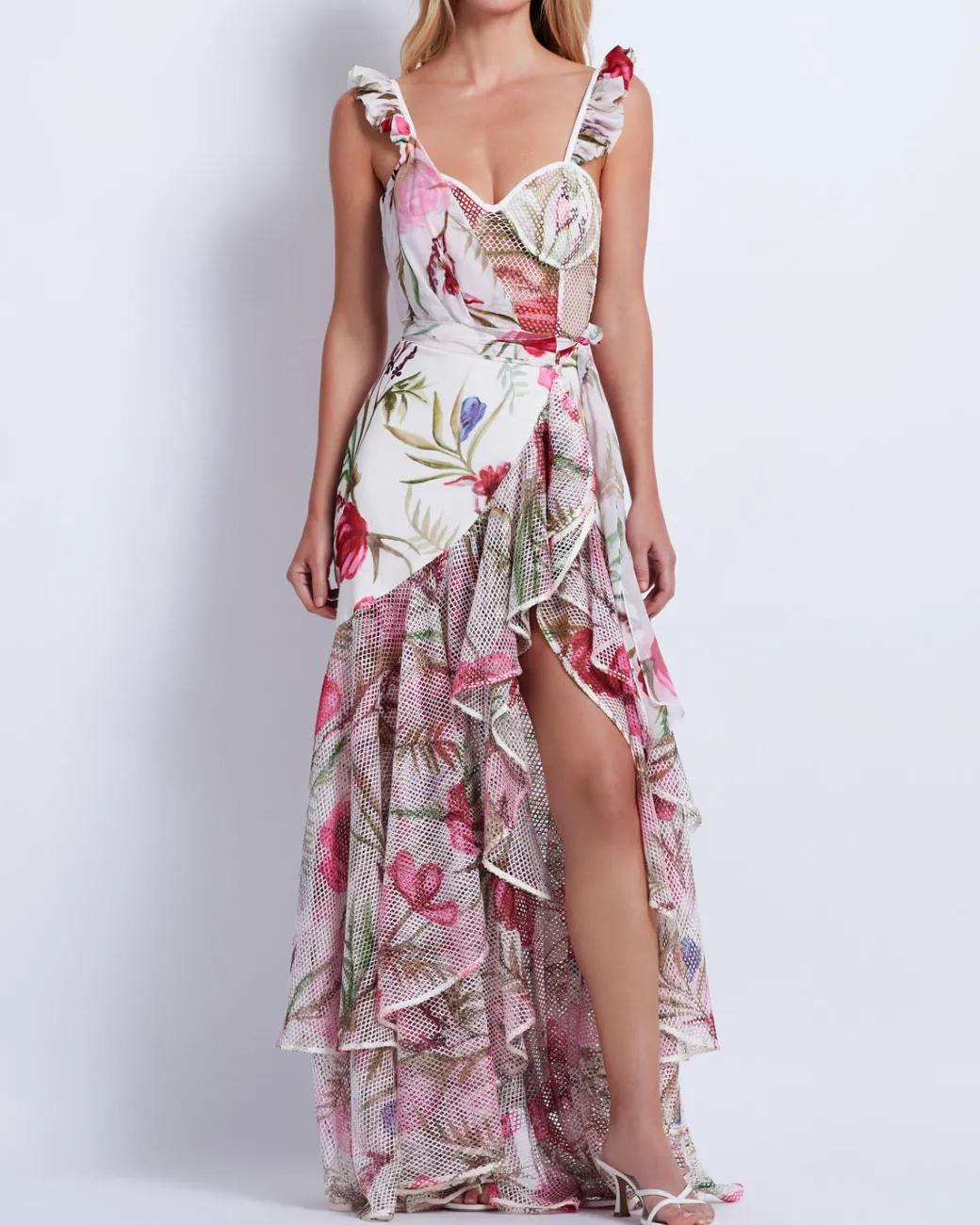 PatBO Viera Lace Bustier Maxi Dress (FINAL SALE)- Dresses & Jumpsuits