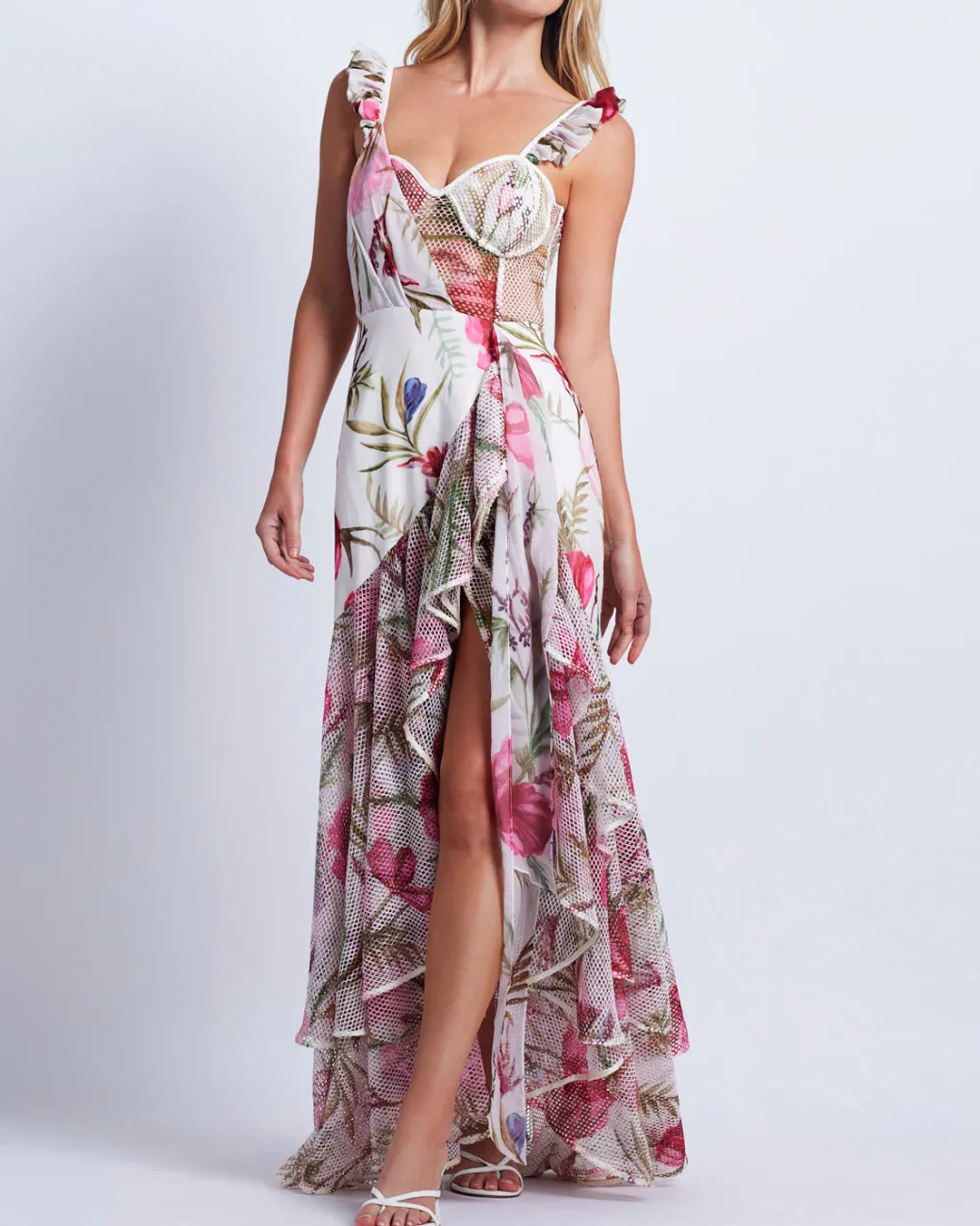 PatBO Viera Lace Bustier Maxi Dress (FINAL SALE)- Dresses & Jumpsuits