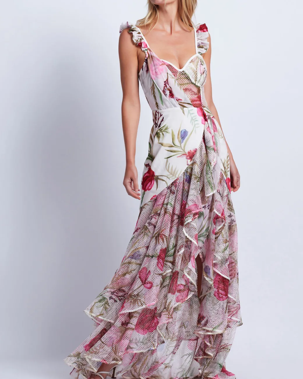 PatBO Viera Lace Bustier Maxi Dress (FINAL SALE)- Dresses & Jumpsuits