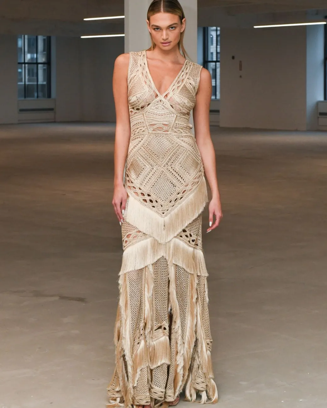 PatBO Woven Fringe Maxi Dress (EXCLUSIVE)- Dresses & Jumpsuits